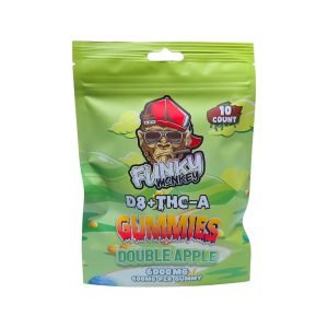Funky Monkey Magic D8+THC-A Double Apple Flavour 6000mg