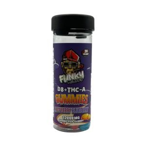 Funky Monkey D8+THC-A Raspberry Blueberry Flavour 12000mg