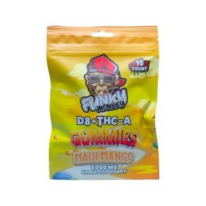 Funky Monkey Magic D8+THC-A Maui Mango Flavour 6000mg